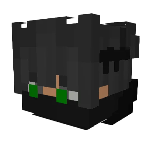 capponnet Minecraft avatar head, 3D render