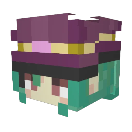 cappydesu Minecraft avatar head, 3D render