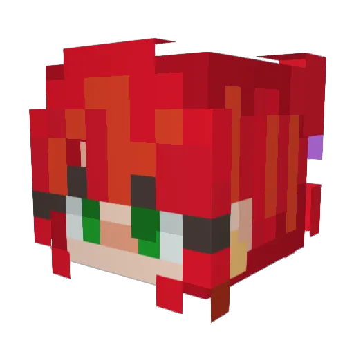 capriconi Minecraft avatar head, 3D render