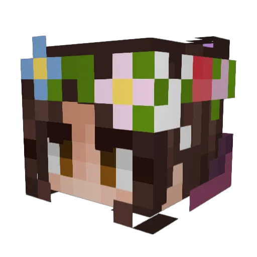 caprisungirl Minecraft avatar head, 3D render