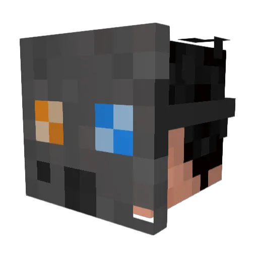 capsandi42 Minecraft avatar head, 3D render