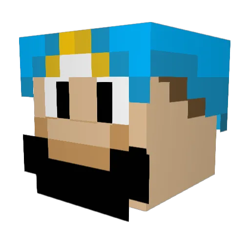 capsfan6512 Minecraft avatar head, 3D render