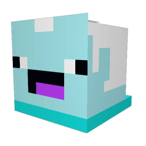 capstelli Minecraft avatar head, 3D render