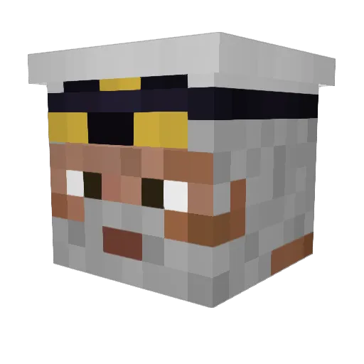 capt_nicolas Minecraft avatar head, 3D render