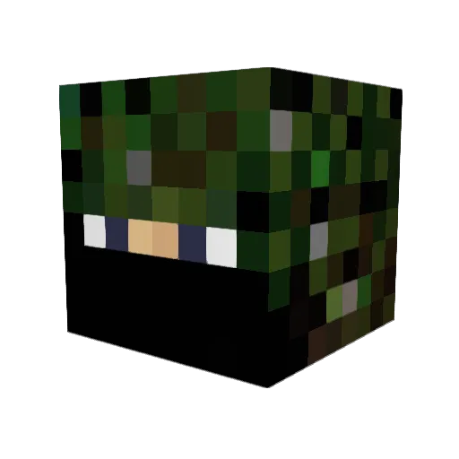 captainJCruise Minecraft avatar head, 3D render