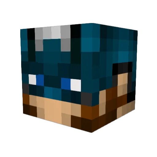 captainRex04 Minecraft avatar head, 3D render