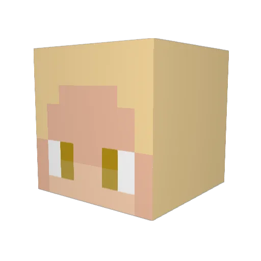 captainTACO259 Minecraft avatar head, 3D render