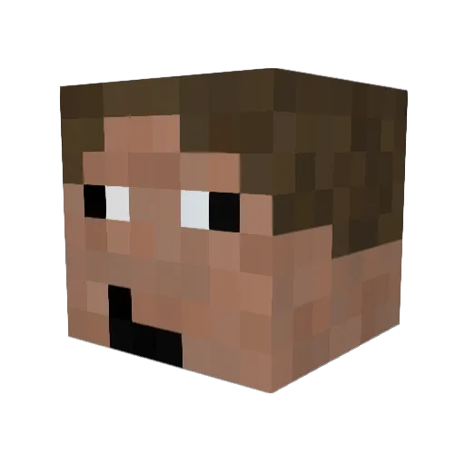 captain_bbb Minecraft avatar head, 3D render