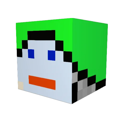 captain_castle Minecraft avatar head, 3D render