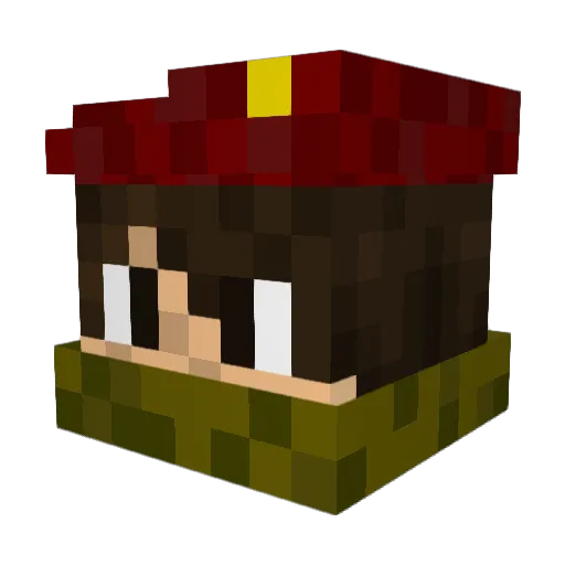 captain_derpy__ Minecraft avatar head, 3D render