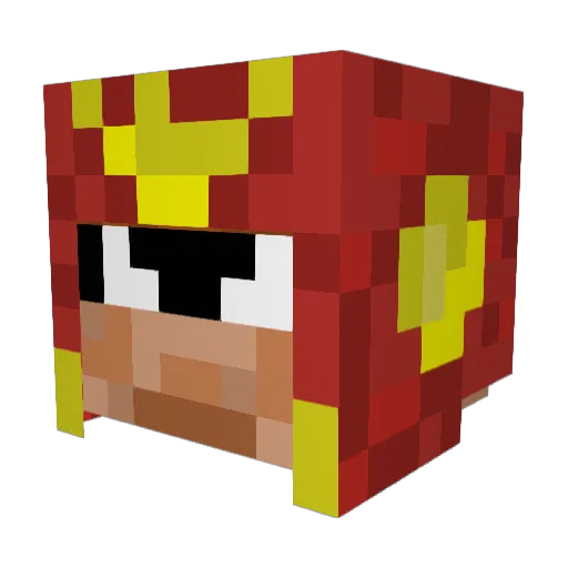 captain_falcon69 Minecraft avatar head, 3D render