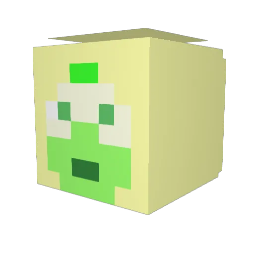 captain_kristina Minecraft avatar head, 3D render