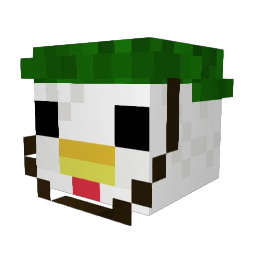 captain_krunched Minecraft avatar head, 3D render