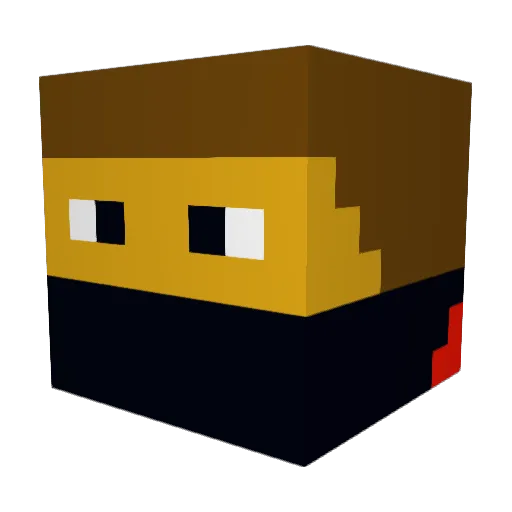 captain_sy Minecraft avatar head, 3D render
