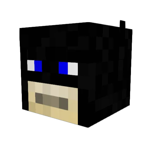 captainalaska Minecraft avatar head, 3D render