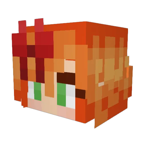 captainchris2 Minecraft avatar head, 3D render