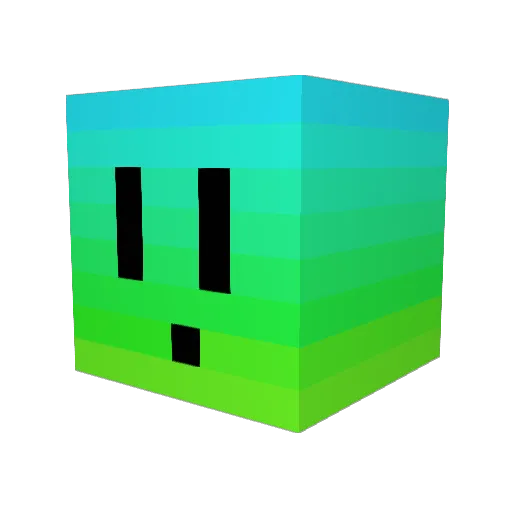 captainclump Minecraft avatar head, 3D render