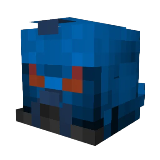 captaincoach Minecraft avatar head, 3D render