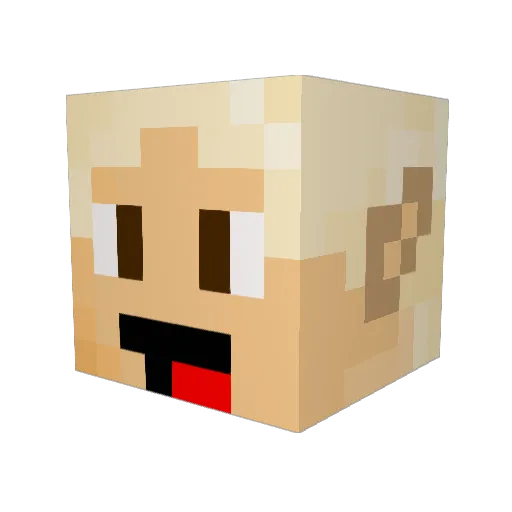 captaincreeper43 Minecraft avatar head, 3D render