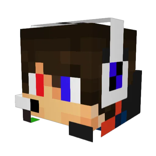captaincrumples Minecraft avatar head, 3D render