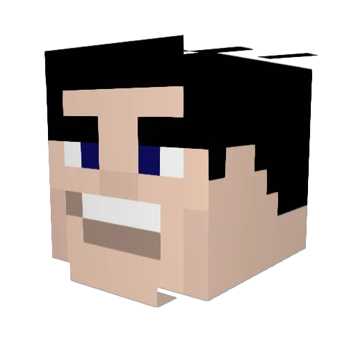 captaine_cookie Minecraft avatar head, 3D render