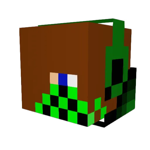 captainghost6 Minecraft avatar head, 3D render