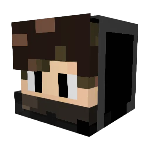 captainidk Minecraft avatar head, 3D render