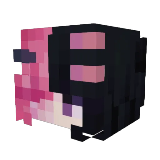 captainjacce Minecraft avatar head, 3D render