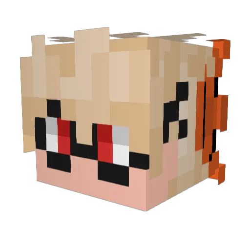 captainkailyn Minecraft avatar head, 3D render