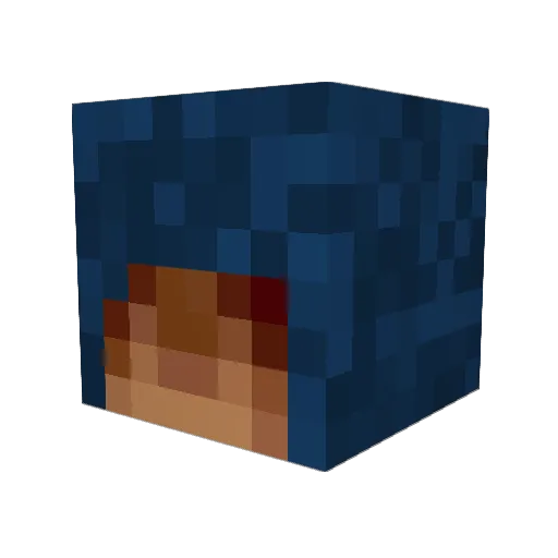 captainlazerbeam Minecraft avatar head, 3D render
