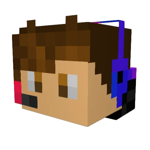 captainlight363 Minecraft avatar head, 3D render