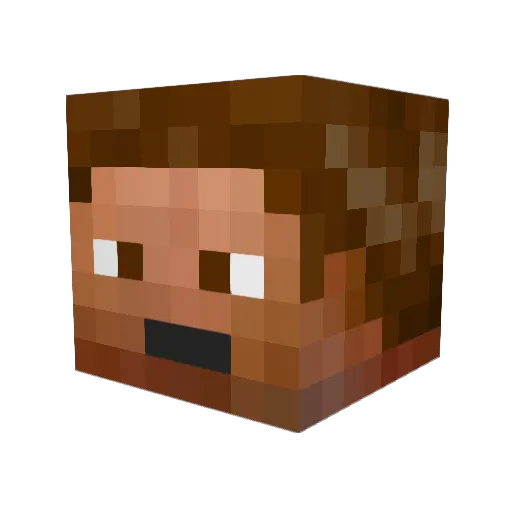 captainpazuzu Minecraft avatar head, 3D render