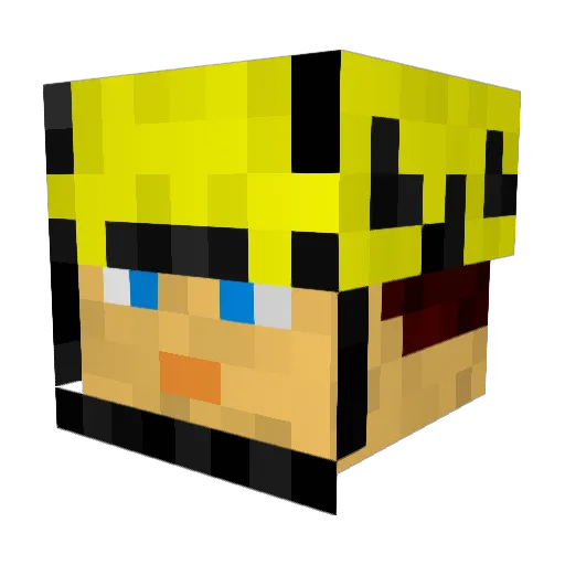captainprice45 Minecraft avatar head, 3D render