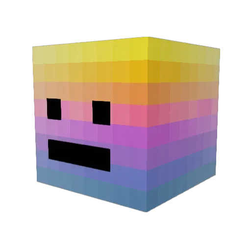 captainproton_42 Minecraft avatar head, 3D render