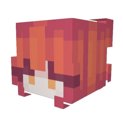 captainrome Minecraft avatar head, 3D render