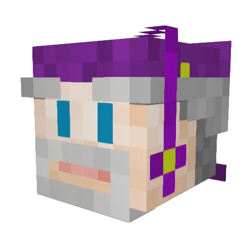 captainrupert Minecraft avatar head, 3D render