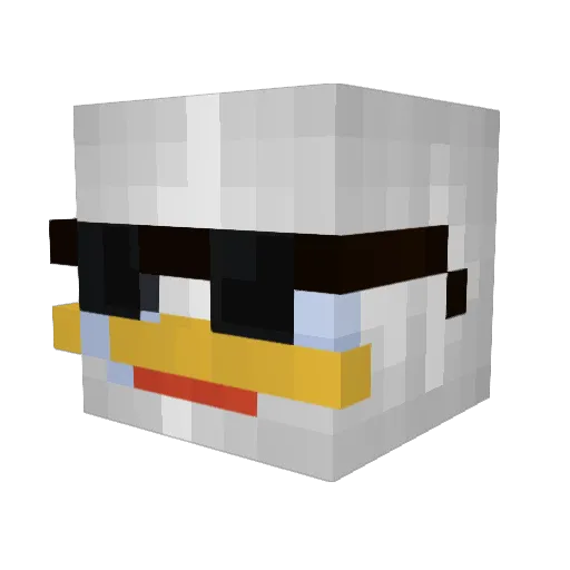 captainshoelaces Minecraft avatar head, 3D render