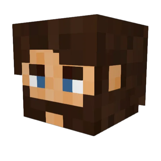 captainstep Minecraft avatar head, 3D render