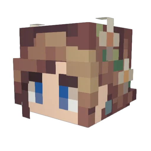 captainthatguy Minecraft avatar head, 3D render