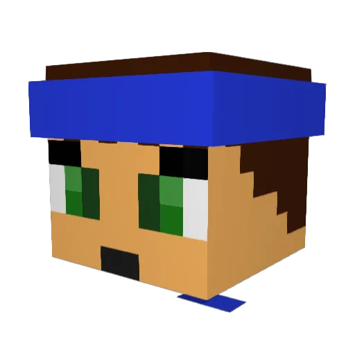 captainthore Minecraft avatar head, 3D render