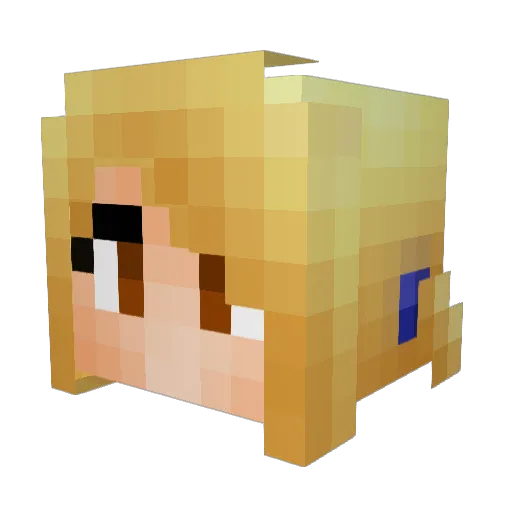 captan_sparklz Minecraft avatar head, 3D render