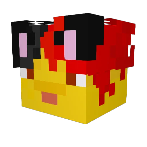 captanaduck Minecraft avatar head, 3D render