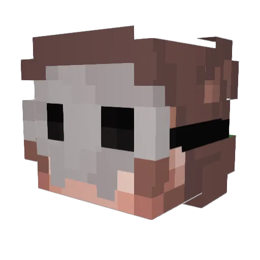 captdante9873 Minecraft avatar head, 3D render