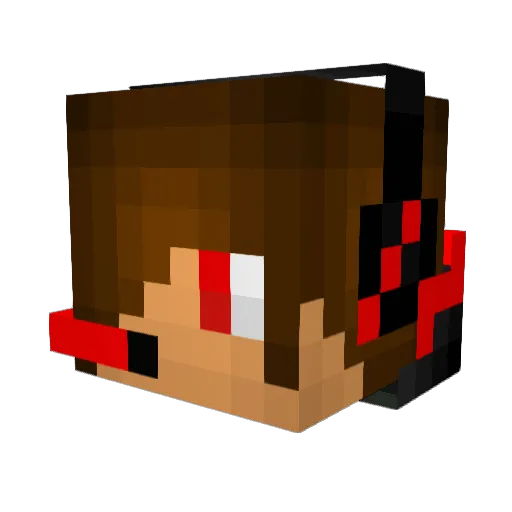 captenbeast Minecraft avatar head, 3D render