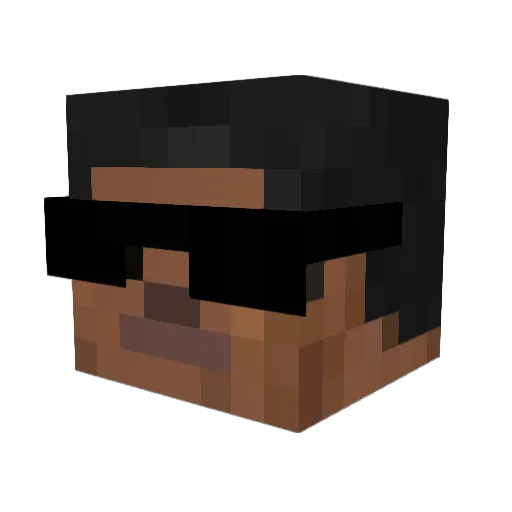 captian_wolfking Minecraft avatar head, 3D render