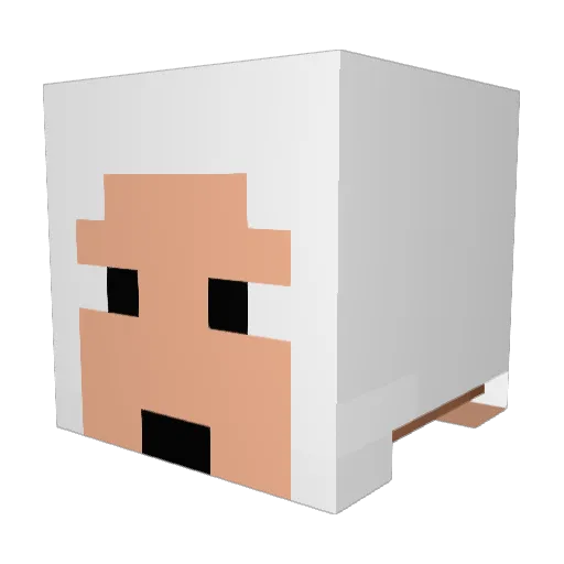 captin2299 Minecraft avatar head, 3D render