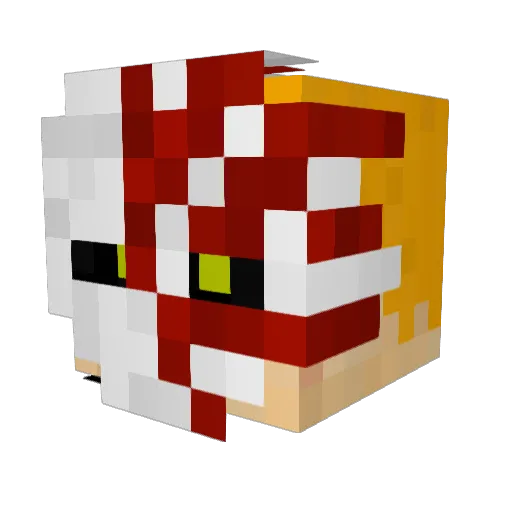 captinawsome154 Minecraft avatar head, 3D render