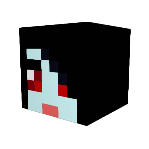 captinbucket Minecraft avatar head, 3D render