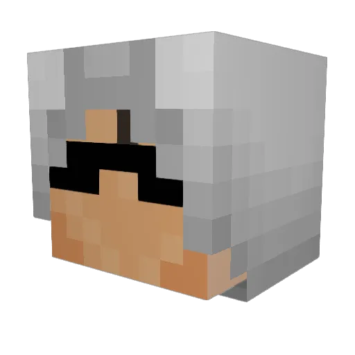 captinpancakes12 Minecraft avatar head, 3D render