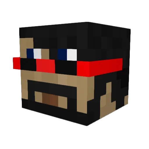 captinspakez Minecraft avatar head, 3D render